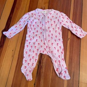 SIIX Candy cane Footie 9-12 months